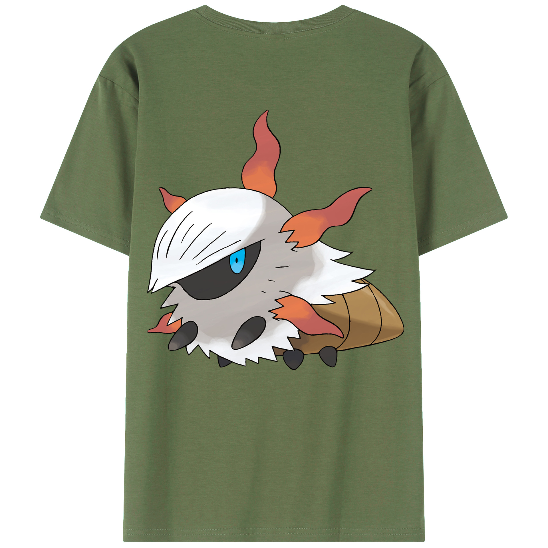 （画像用） ポケットモンスター Pokémon 綿100％ メンズ半袖Tシャツ（バックプリント） 通気性